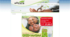 Desktop Screenshot of allcura.de